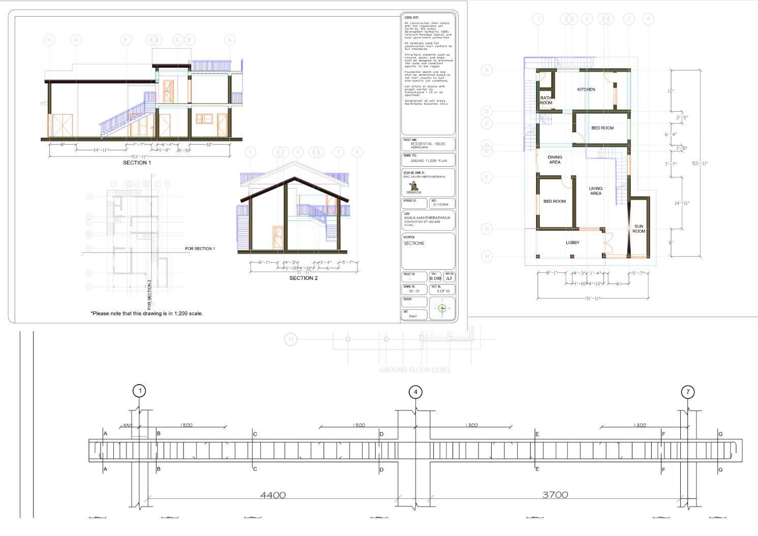 Three-Storey Residential Design